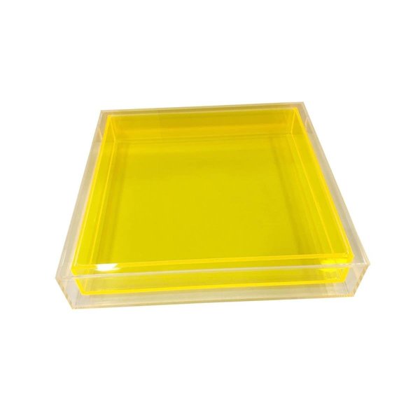R16 Home Encased Lucite Tray, Yellow LECT-YLLW